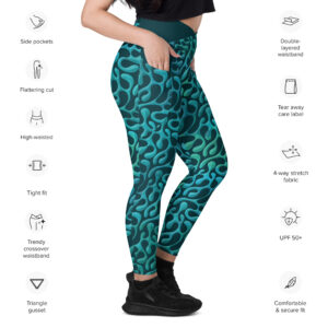 MINT MATISTA Crossover leggings with pockets